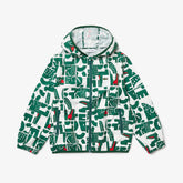 Lacoste Kids Heritage Graphic Crocodile Design Light Zippered Jacket